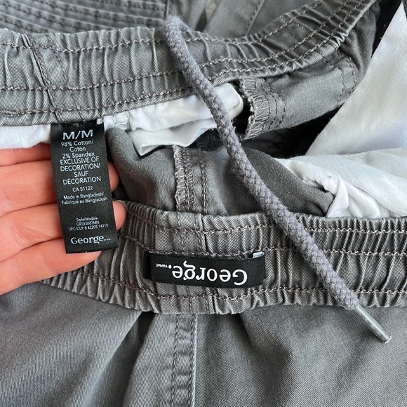 Grey Moto Style Cuffed Ankle Pants - Picture 7 of 8